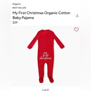 PB "My First Christmas" Organic Pajamas